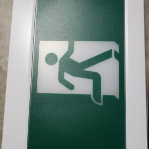 Thermoplastic Running Man Sign/Emergency Combo