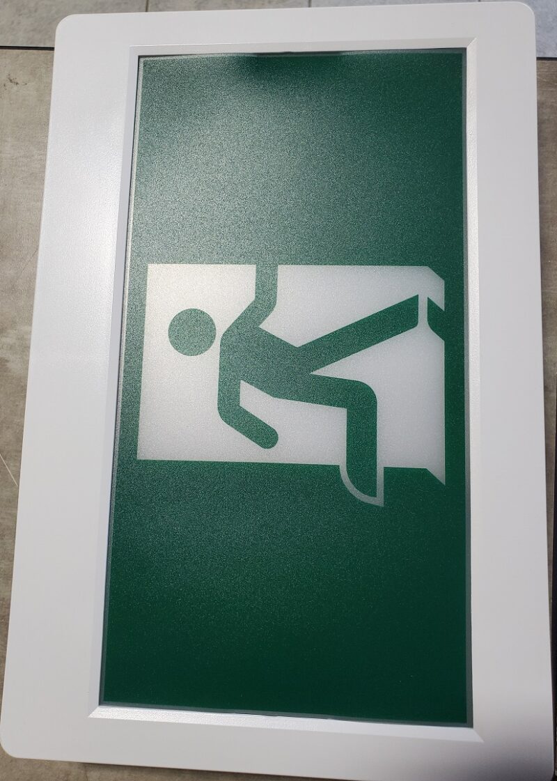 Thermoplastic Running Man Sign/Emergency Combo | APCO Enterprise Inc