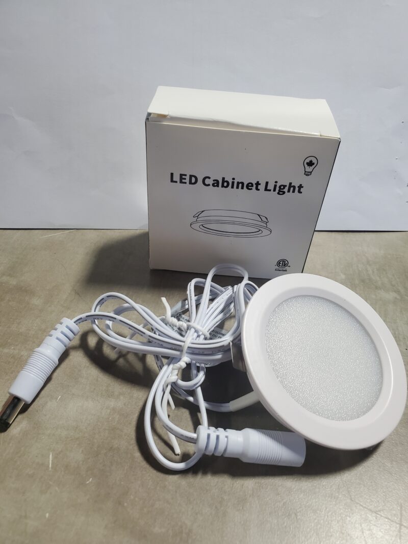LED Cabinet Light, 3CCT(3/4/5000K), 2.5W, 12VDC, WH | APCO Enterprise Inc